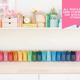 Set of 9 Personalized Pastel Pencils set