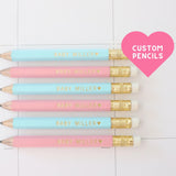 Personalized Golf Pencils: Custom Hand Stamped Baby Shower Favors