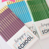 12 Personalized Pencils Back to School Pencil Set