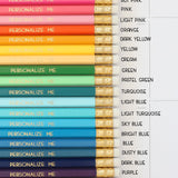 Set of 12 Custom Foil Stamped Pencils in Holiday Packaging