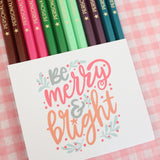 Holiday Custom Pencils Set – Custom Foil Stamped | Personalized Stocking Stuffer | Cute Christmas Gift | Personalized Gifts