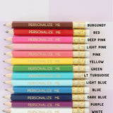 Personalized Golf Pencils: Custom Hand Stamped Baby Shower Favors