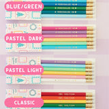 Set of 6 Holiday Personalized Pencil Custom Pencils, Teacher Gift, Christmas Stocking Stuffer, School or Office Supplies