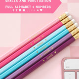 Personalized Golf Pencils: Custom Hand Stamped Baby Shower Favors